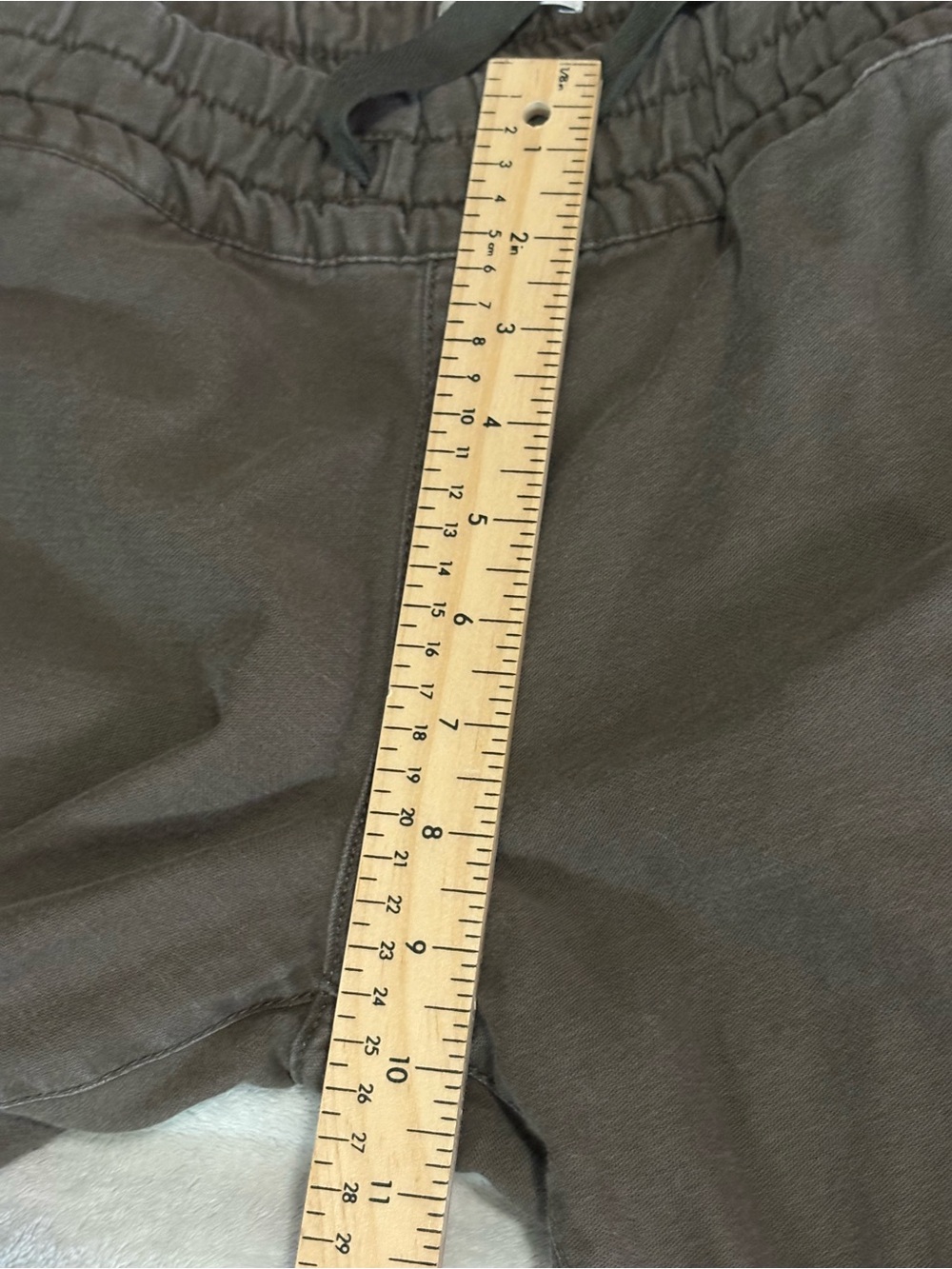 Women TNA Olive Green Drawstring Fleece Jogger Pants Sz 2 100% cotton Athleisure - Picture 13 of 15
